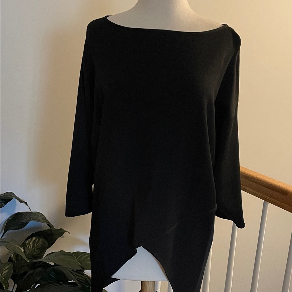 St. John Black Knit Top